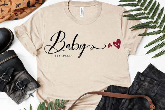 Baby Est 2022 Graphics for Crafts