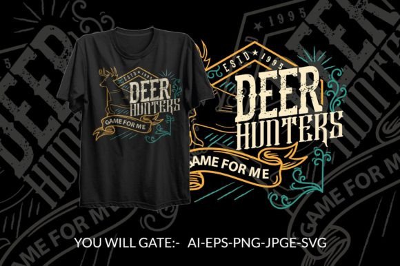 Deer Hunters: A Versatile Graphic Design Asset for Bloggers and Publishers