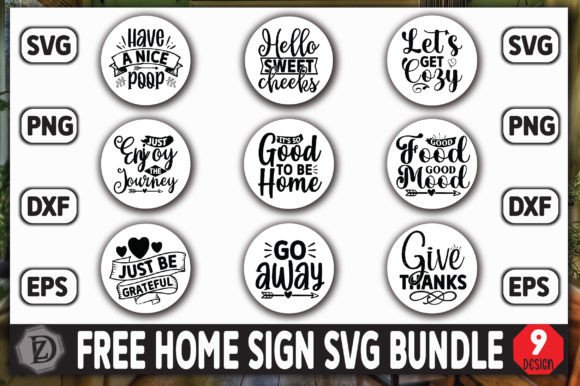 Free Home Sign SVG Bundle: Graphics and Crafts for Publishers