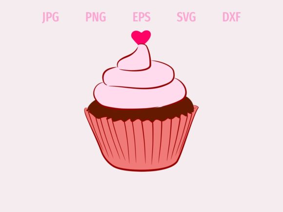 Hearts Cupcake Graphics and Freebies Review
