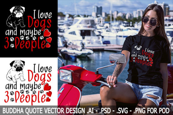 I Love Dogs - Free VECTOR DESIGN for POD Graphics & Freebies