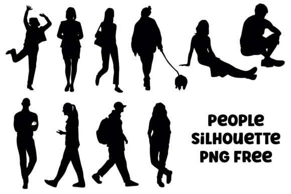 People Silhouette PNG Free Graphics & Freebies Review