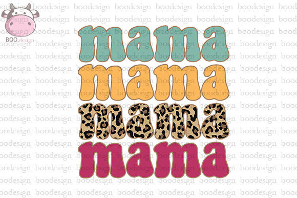 Retro Mama PNG Sublimation Graphics and Crafts