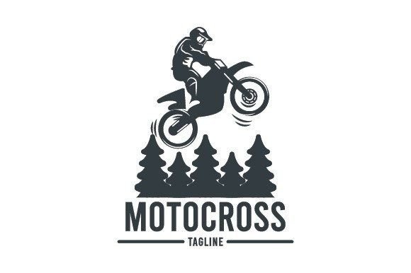 Retro Motorcross Template Logo Design: A Freebie with a Bold Visual Edge