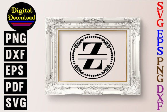 Split Letter Z Monogram. the Family Name – A Versatile Graphic Design Asset for Crafters