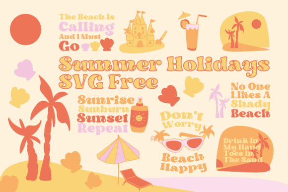 Summer Holidays SVG Free: Graphics and Freebies Review