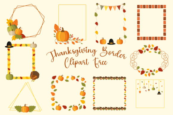 Thanksgiving Border Clipart Free Graphics and Freebies Review